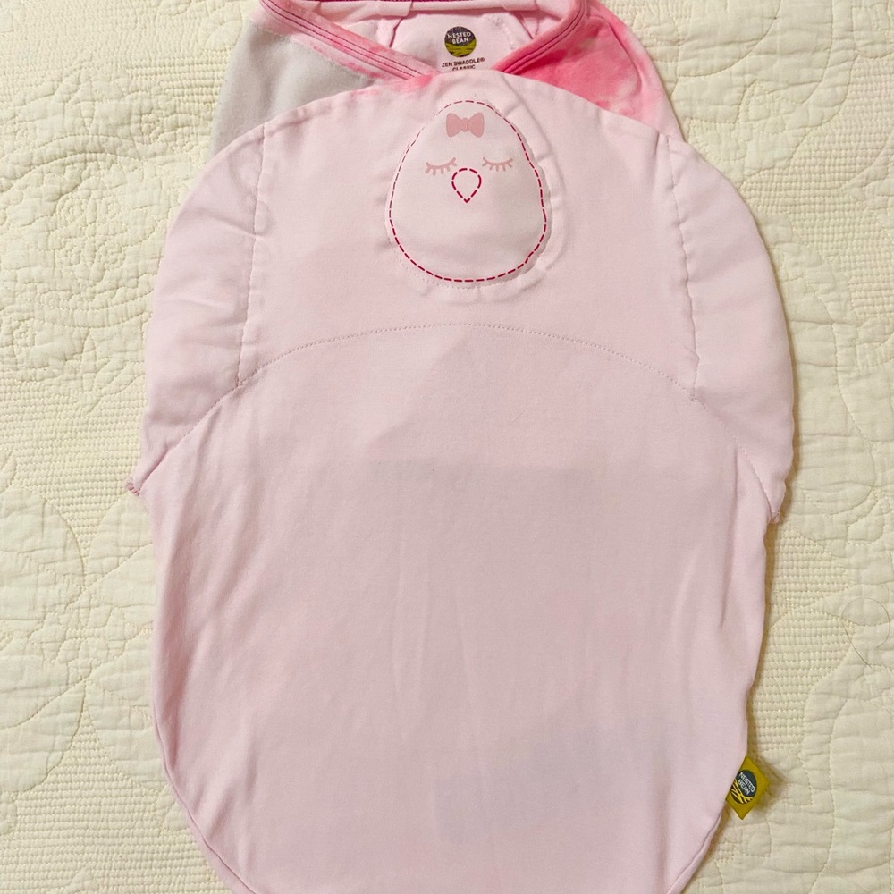 Pink Nested Bean Swaddle Classic 0-6 months